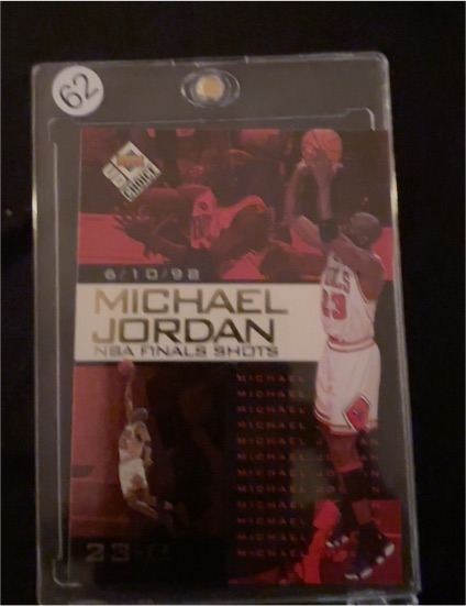 1998 Upper Deck Choice Preview #4 Michael Jordan NBA Finals Shots — front