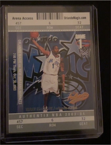 2003-04 Fleer Authentix #59 Tracy McGrady — front