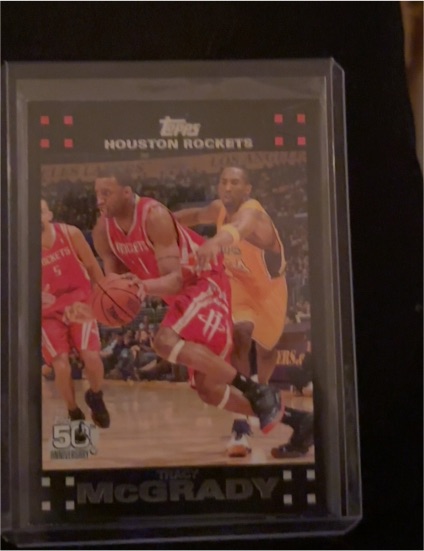 2007-08 Topps #101 Tracy McGrady Houston Rockets — front