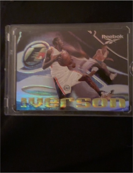 1997-98 Skybox Premium #NNO Allen Iverson Reebok Promo Insert — front