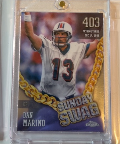 2024 Topps Chrome #SS-6 Dan Marino Sunday Swag — front
