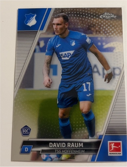 2021-22 Topps Chrome Bundesliga #50 David Raum — front
