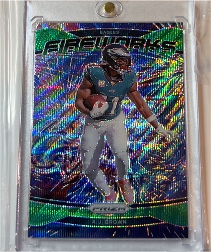 2024 Panini Prizm Fireworks #13 A.J. Brown — front