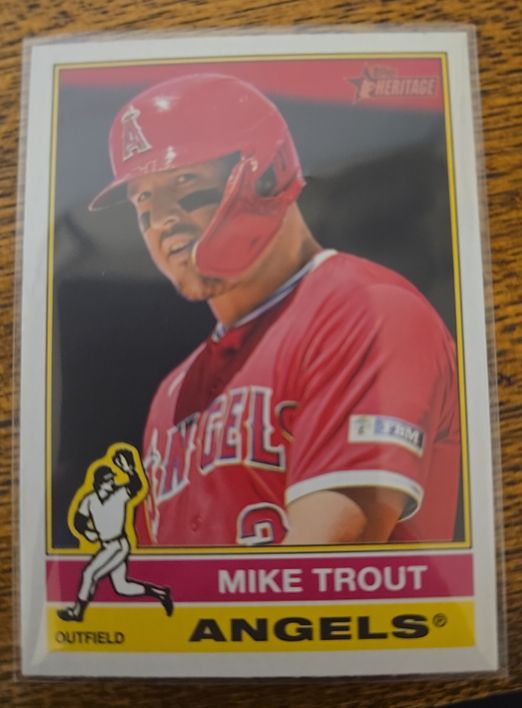 2025 Topps Heritage #119 Mike Trout — front