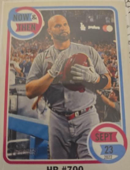 2023 Topps Heritage #NT-3 Albert Pujols Now & Then — front