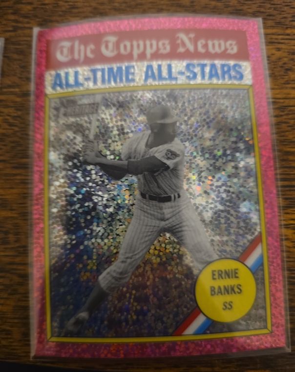 2025 Topps Heritage #343 Ernie Banks All-Time All-Stars — front