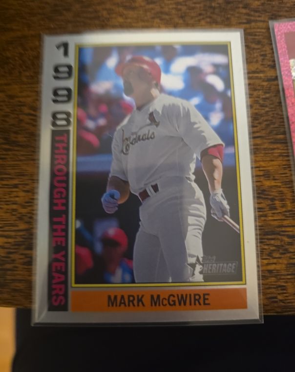 2025 Topps Heritage #TTY-13 Mark McGwire Through The Years — front
