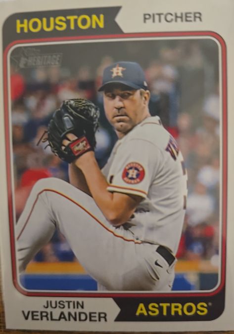 2023 Topps Heritage #645 Justin Verlander — front