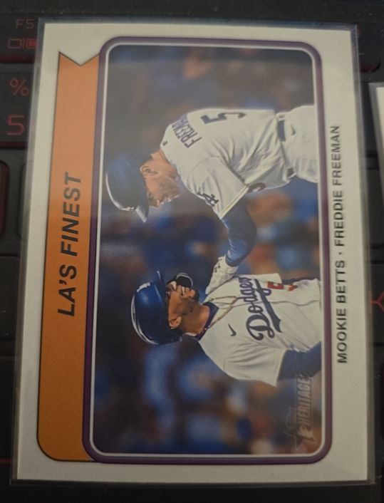 2023 Topps Heritage #LA'S FINEST Mookie Betts, Freddie Freeman — front