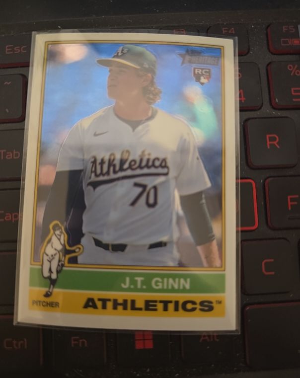 2025 Topps Heritage #290 J.T. Ginn — front
