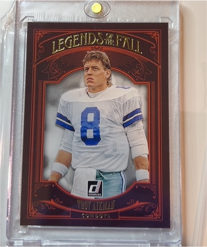 2020 Donruss Legends of the Fall #LF-TA Troy Aikman — front