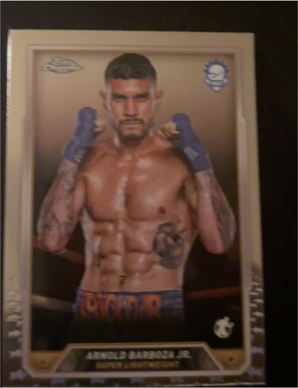 2024 Topps Chrome Boxing #18 Arnold Barboza Jr. — front