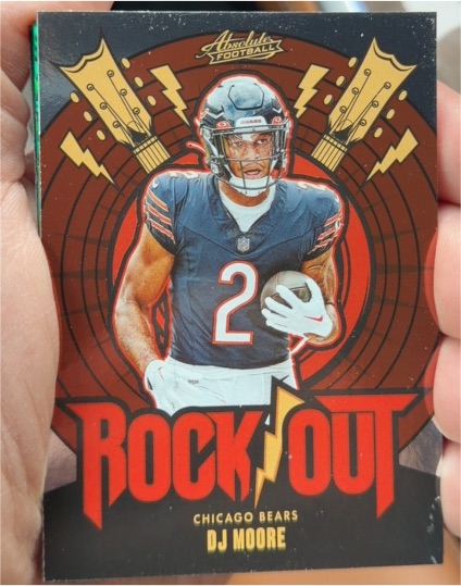 2024 Panini Absolute #RO-DME DJ Moore Rock Out — front