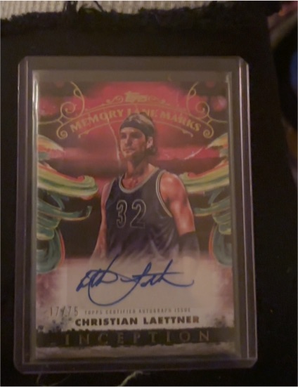 2024-25 Topps Inception Memory Lane Marks #MLM-CL Christian Laettner — front