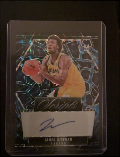2024-25 Panini Mosaic Scripts #MS-JW James Wiseman — front