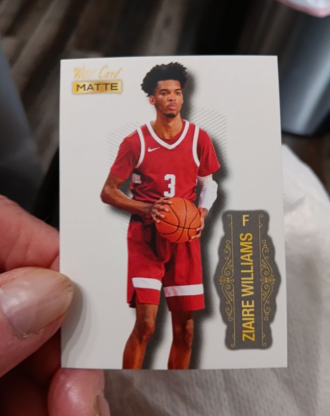 2022 Wild Card Matte #MB-77 Ziaire Williams — front