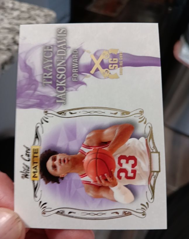 2022 Wild Card Matte #MSG Trayce Jackson-Davis — front