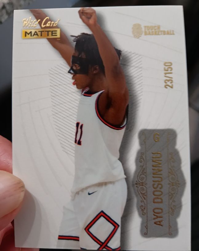 2022 Wild Card Matte #MB-6 Ayo Dosunmu — front