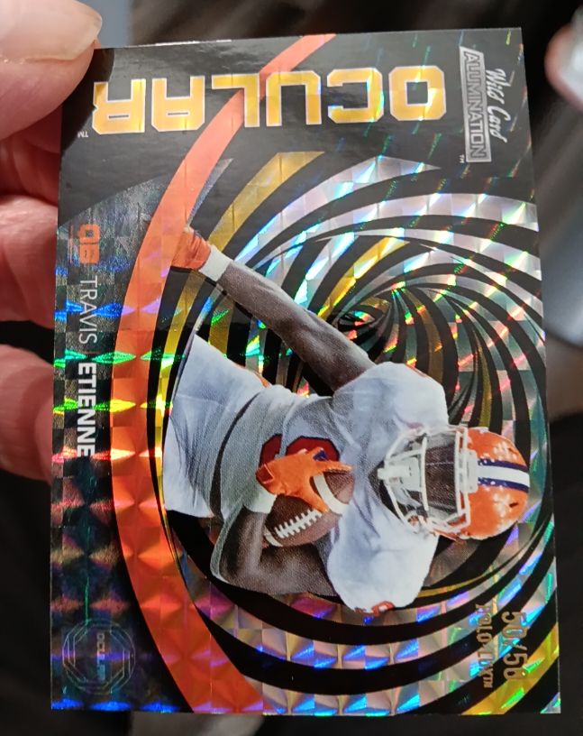 2021 Wild Card Alumination Ocular #OC-9 Travis Etienne — front