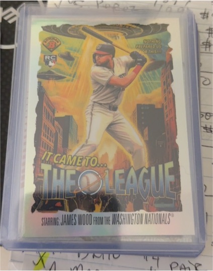 2025 Bowman Chrome #IT-15 James Wood It Came To The League — front