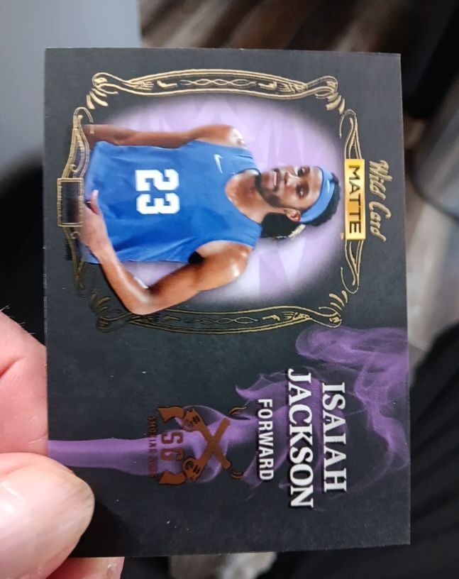 2022 Wild Card Matte Smoking Guns #SG-7 Isaiah Jackson — front