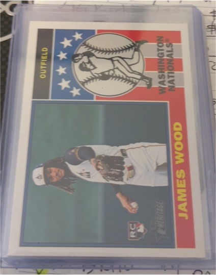 2025 Topps Heritage 1976 Player Icons #76PI-16 James Wood — front