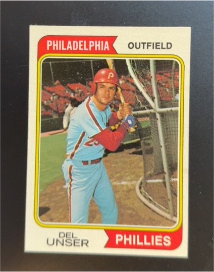 1974 Topps #69 Del Unser — front
