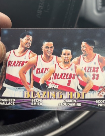 2000-01 Topps #TC9 Rasheed Wallace / Steve Smith / Damon Stoudamire / Scottie Pippen — front