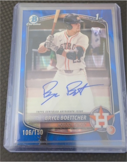 2025 Bowman Chrome #CPA-BB Bryce Boettcher — front