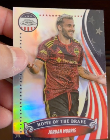2024 Topps Chrome MLS #BR-5 Jordan Morris Home of the Brave — front