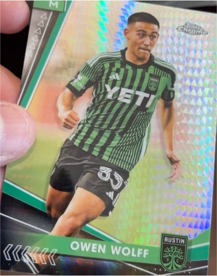 2024 Topps Chrome MLS #24 Owen Wolff — front