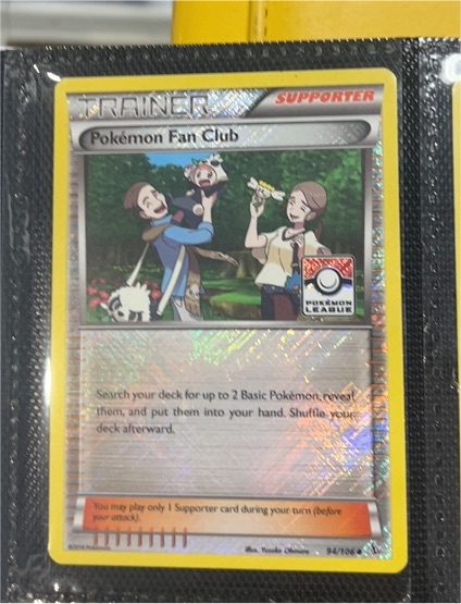 2014 Pokémon XY Flashfire #94 Pokémon Fan Club — front