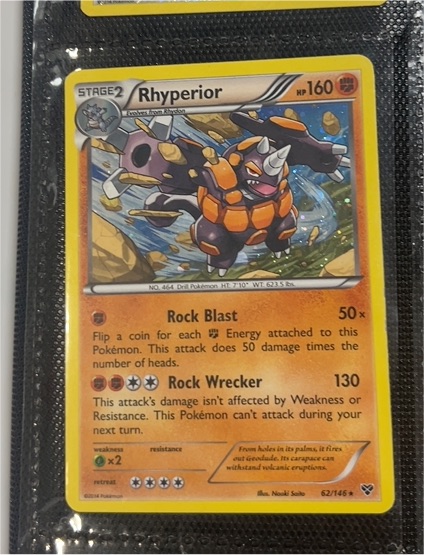 2014 Pokémon XY #62 Rhyperior — front