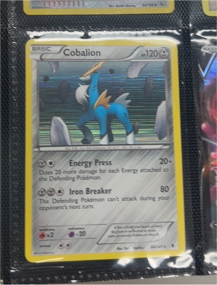 2011 Pokémon Black & White Noble Victories #84 Cobalion — front