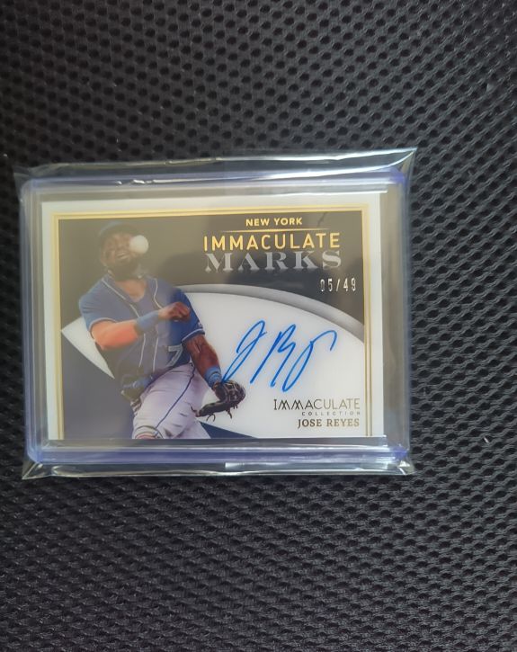 2022 Panini Immaculate Marks #IM-JR Jose Reyes — front
