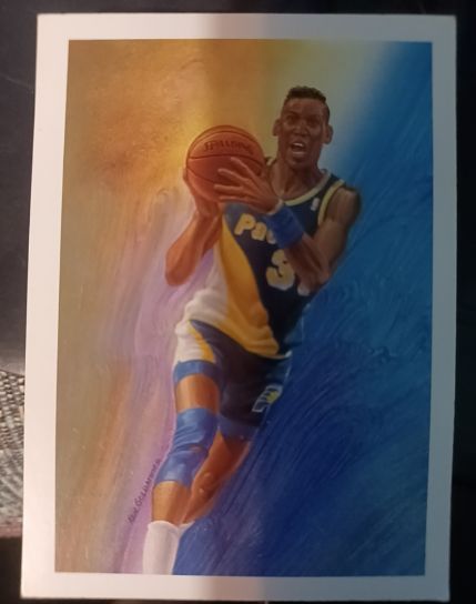 1990-91 Hoops #365 Reggie Miller — front