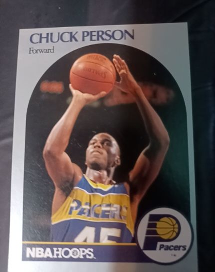 1990-91 Hoops #136 Chuck Person Indiana Pacers — front