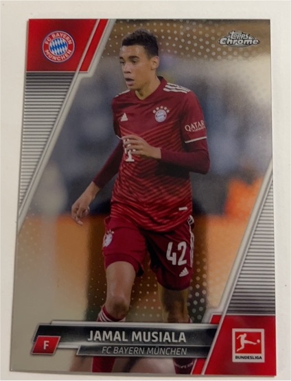 2021-22 Topps Chrome Bundesliga #84 Jamal Musiala FC Bayern München — front