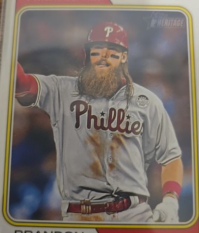 2023 Topps Heritage #519 Brandon Marsh — front
