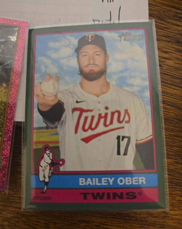 2025 Topps Heritage #448 Bailey Ober — front