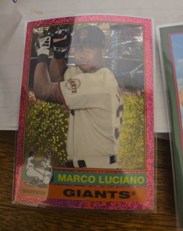 2025 Topps Heritage #23 Marco Luciano — front