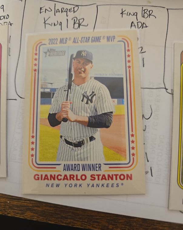 2023 Topps Heritage Award Winners #AW-10 Giancarlo Stanton — front