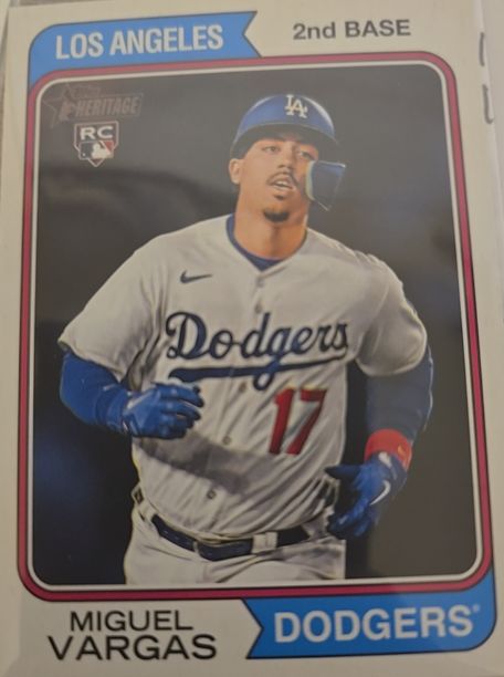 2023 Topps Heritage #694 Miguel Vargas — front