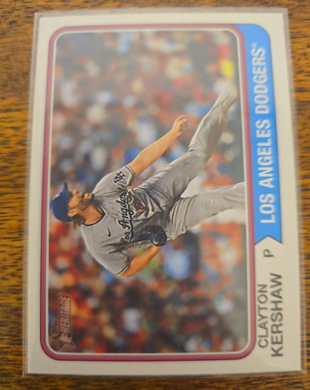 2023 Topps Heritage #641 Clayton Kershaw — front