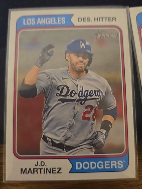 2023 Topps Heritage #662 J.D. Martinez — front