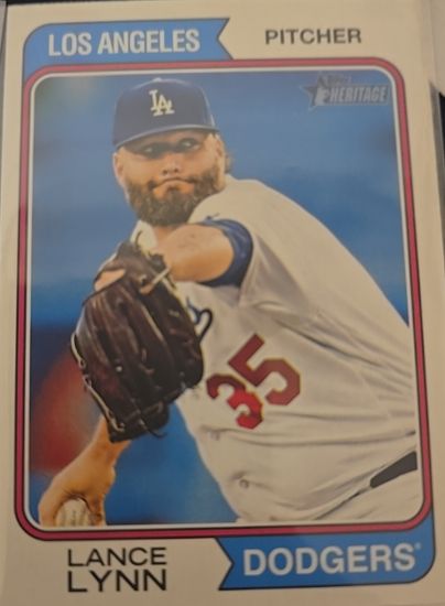 2023 Topps Heritage #658 Lance Lynn — front