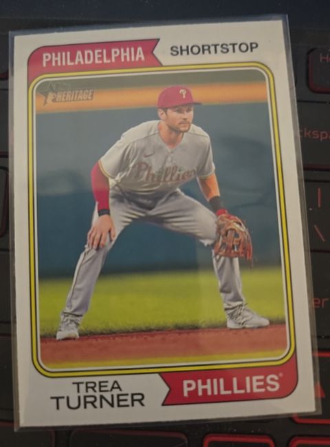 2023 Topps Heritage #575 Trea Turner — front