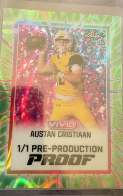 2025 Leaf Vivid #1/1 Austan Cristiaan — front