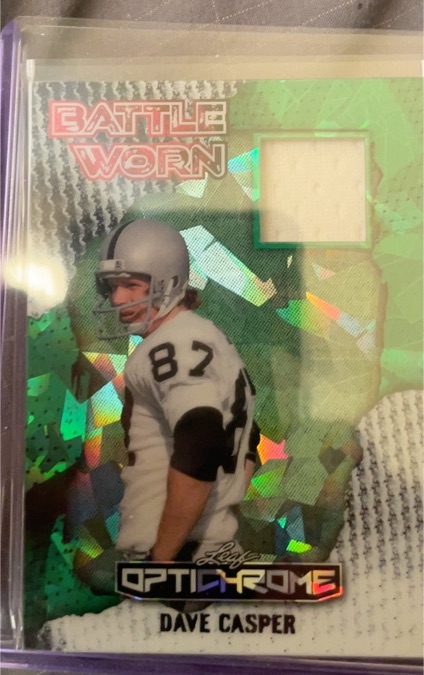2025 Leaf Optichrome Battle Worn #BW Dave Casper — front