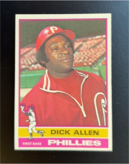 1976 Topps #455 Dick Allen Philadelphia Phillies — front